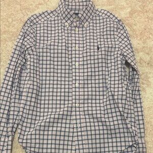Boys Checkered Shirt - Blue and Pink
